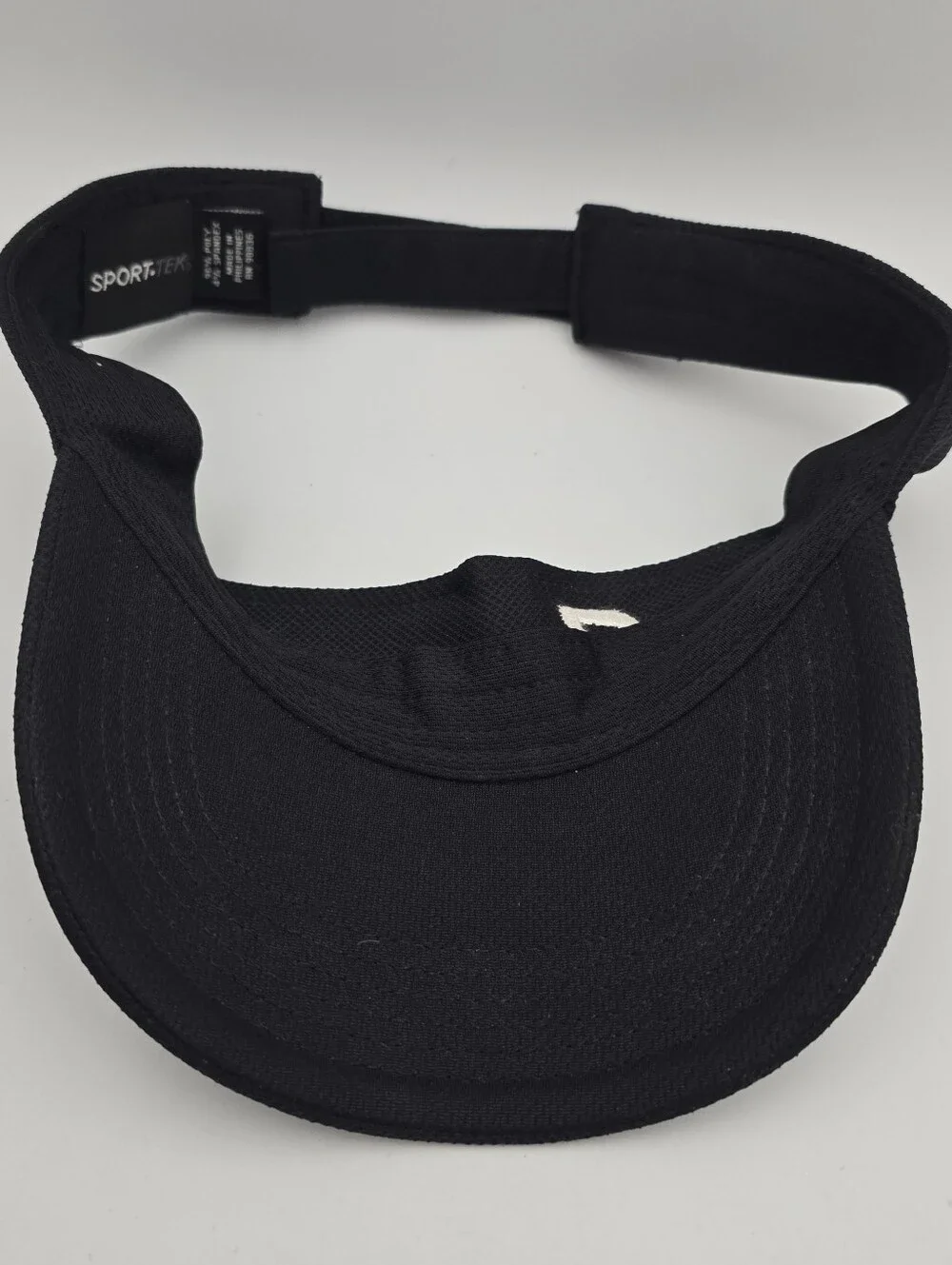 Sport-Tek Fremont Black Adjustable Visor